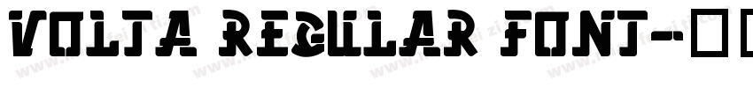 Volta Regular font字体转换